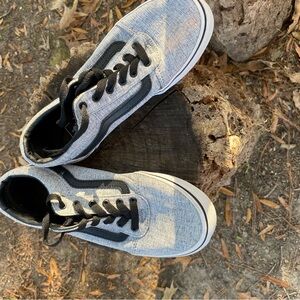 Vans boys grey and black